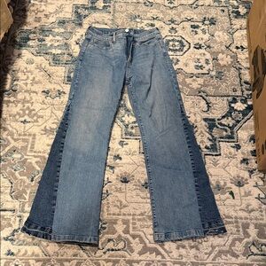 GAP Women's Two-Tone Flare Jeans